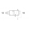 Microvalva 3/2 NC - 321 MPS servopilotata, revenire cu arc