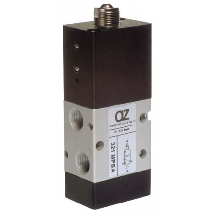 Microvalva 3/2 NO - 321 MPSA servopilotata, revenire cu arc