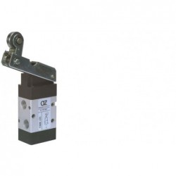 Microvalva 3/2 - 321 MRU cu levier si rola , unidirectional , revenire cu arc