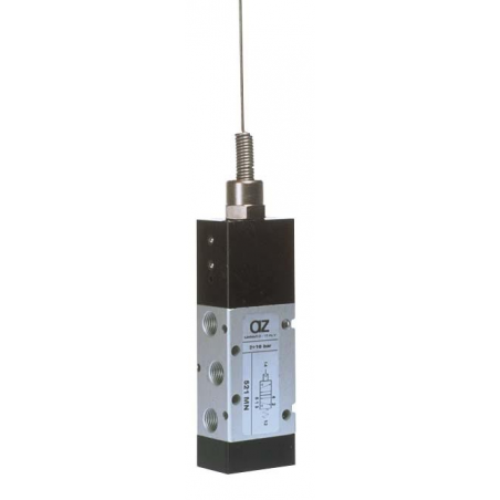 Microvalva 5/2 -521 MN cu antena servopilotata, revenire cu arc