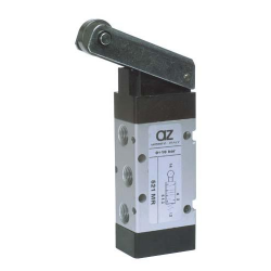 Microvalva 5/2 -521 MR cu levier rola, revenire cu arc