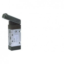 Microvalva 5/2 -521 MR cu levier rola, revenire cu arc