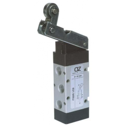 Microvala 5/2- 521 MRU cu levier rola unidirectional, revenire cu arc