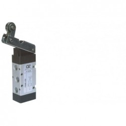 Microvala 5/2- 521 MRU cu levier rola unidirectional, revenire cu arc