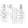 Microvala 5/2- 521 MRU cu levier rola unidirectional, revenire cu arc