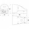 Pedala 5/2 - PED 502 B,bistabila cu capac de protectie