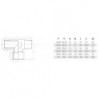 Racord T filet central interior