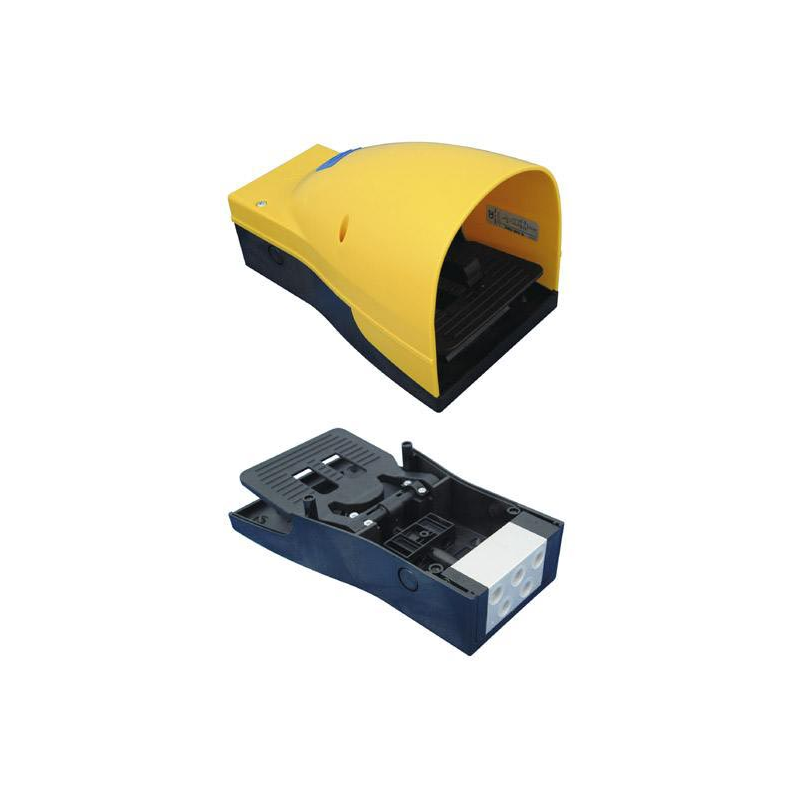 Pedala 5/2 - PED 502 BS, bistabila cu capac de protectie si element de siguranta