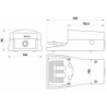 Pedala cu contact electric NC/NO - PEDS EB, bistabil fara carcasa de protectie