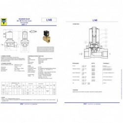 Electroventile 2/2 - ABUR - Normal inchis - Garnitura PTFE +170°C