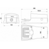 Pedala cu contact dublu electric NC/NO - PEDS EEBS, bistabil fara carcasa de protectie si element de siguranta