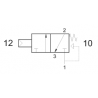 Valva pneumatica 3/2 NC - 321 MC ,revenire cu arc