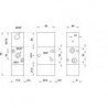 Valva pneumatica 3/2 NC - 321 MRC ,revenire cu arc, capace ranforsate