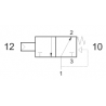 Valva pneumatica 3/2 NO - 321 MCA ,revenire cu arc