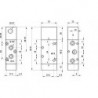 Valva pneumatica 5/2 - 521 MC , revenire cu arc