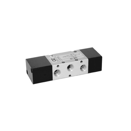 Valva pneumatica 5/2 - 521 MRC , revenire cu arc ,capace ranforsate