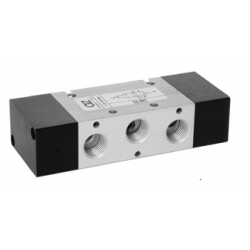 Valva pneumatica 5/2 - 522 MRC , revenire cu arc ,capace ranforsate