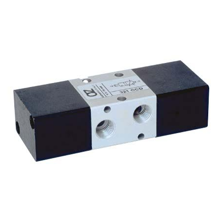 Valva pneumatica 3/2 NC - 321 CCD diferentiala, dubla comanda