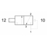 Valva pneumatica 3/2 NC - 321 CFP dubla comanda ,revenire arc -aer