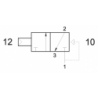 Valva pneumatica 3/2 NC - 322 CFP dubla comanda ,revenire arc- aer