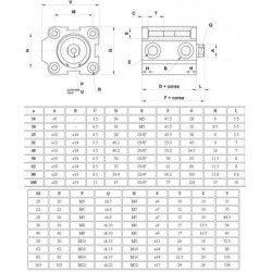 Cilindri pneumatici cursa scurta, dublu efect, magnetic, neamortizat