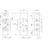 Valva pneumatica 5/2 - 521 CFP dubla comanda ,revenire arc-aer