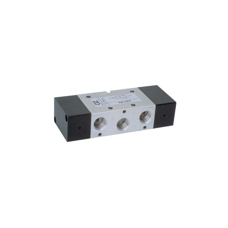 Valva pneumatica 5/2 - 522 CFP dubla comanda ,revenire  arc-aer