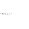 Valva pneumatica 3/2 NC - 322 ANDM cu element AND integrat, revenire cu arc