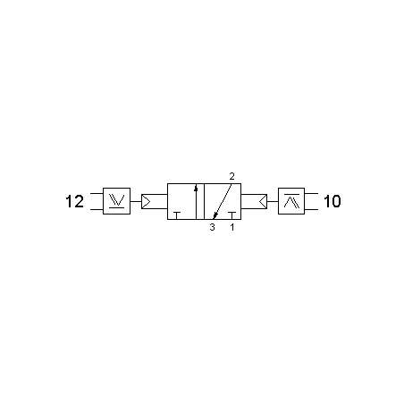 Valva pneumatica 3/2 NC - 322 2OR cu element OR integrat, dubla comanda