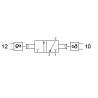 Valva pneumatica 3/2 NC - 322 2AND cu element AND integrat, dubla comanda