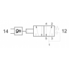 Valva pneumatica 5/2 - 522 ANDM cu element AND integrat, revenire cu arc