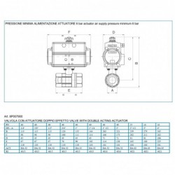 8P007900 Valva 2/2 alama   nichelata  cu actuator dubla actiune