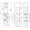 Valva pneumatica 5/2 - 521 MCS presiune de actionare 0.6 Bar, revenire cu arc