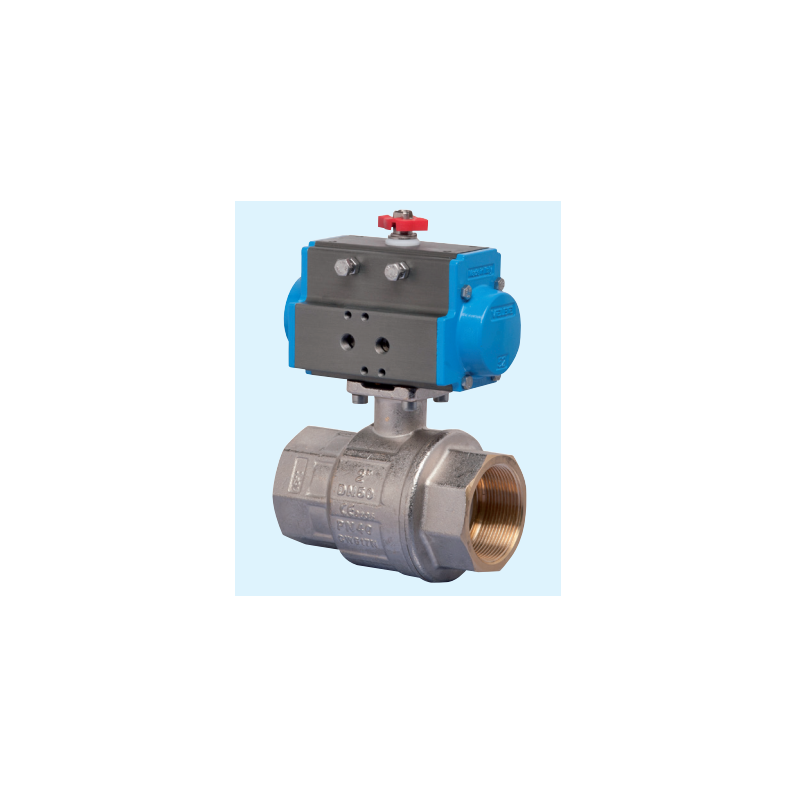 8P015900 Valva 2/2 sfera inox cu actuator dubla actiune, solv., ATEX Ex II2G/DcT4