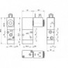 Valva electrica 3/2 NC - 321 ME90 S,bobina la 90° revenire cu arc
