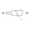 Valva electrica 3/2 NC - 321 ME90 L,bobina la 90° revenire cu arc
