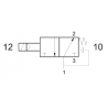 Valva electrica 3/2 NO - 321 MEA, revenire arc