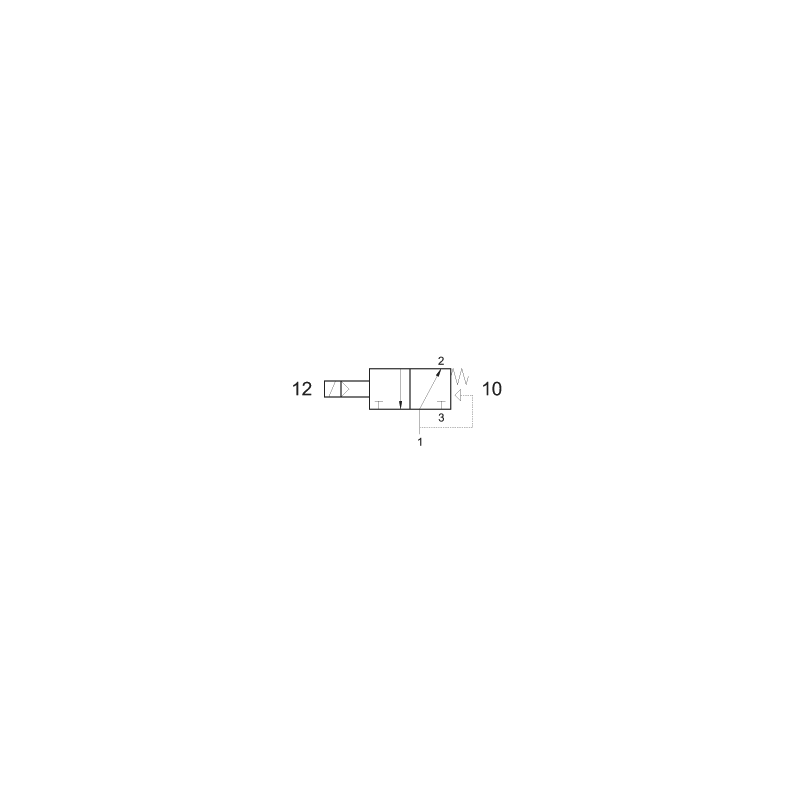 Valva electrica 3/2 NO - 322 MEA, revenire arc