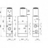 Valva electrica 3/2 NO - 322 MEA, revenire arc