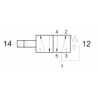 Valva electrica 5/2 - 521 ME , revenire arc