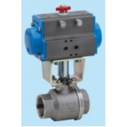 8P000100 Valva 2/2 inox cu actuator dubla actiune, 160 ° C, abur