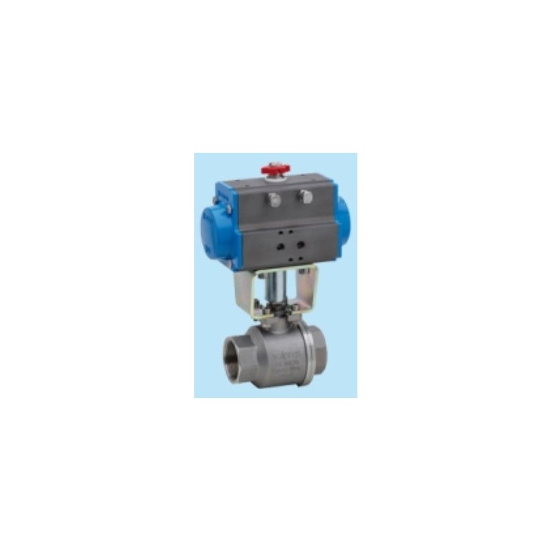 8P000100 Valva 2/2 inox cu actuator dubla actiune, 160 ° C, abur