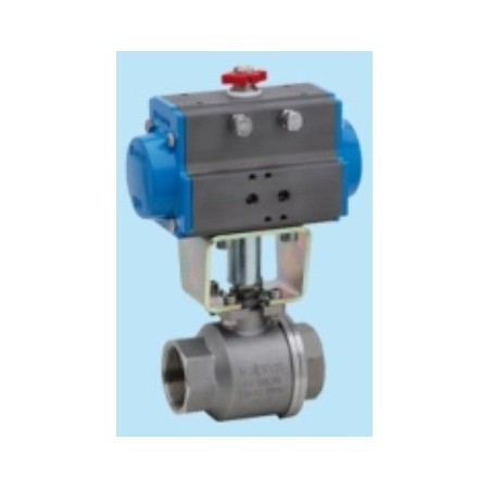 8P000100 Valva 2/2 inox cu actuator dubla actiune, 160 ° C, abur