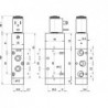 Valva electrica 5/2 - 522 ME , revenire arc