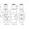 Valva electrica  3/2 NC - 322 EFP , revenire arc-aer
