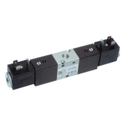 Valva electrica 3/2 NC - 321 EE AS, dubla comanda electrica,comanda suplimentara de aer
