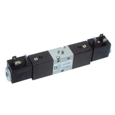 Valva electrica 3/2 NC - 321 EE AS, dubla comanda electrica,comanda suplimentara de aer