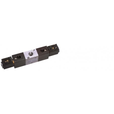 Valva electrica 3/2 NC - 322 EE AS, dubla comanda electrica,comanda suplimentara de aer