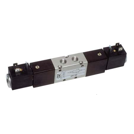 Valva electrica 5/2 - 521 EE, dubla comanda electrica