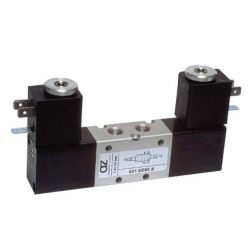 Valva electrica 5/2 - 521 EE90 S bobina la 90°, dubla comanda electrica